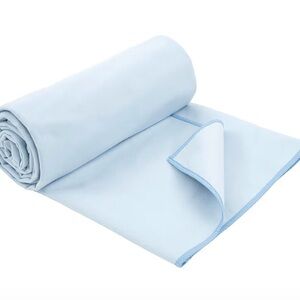 Shandali Hot Yoga Mat Towel  Quick Dry 1 Pack, 26.5" x 72", Microfiber, Blue